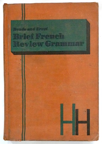 Brief French Review Grammar by Dondo & Ernst, 1949 Hardcover, Vintage