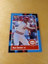 1988 DONRUSS #246 RON OESTER Cincinnati Reds Baseball Card, 2nd Base, Star. (VG)