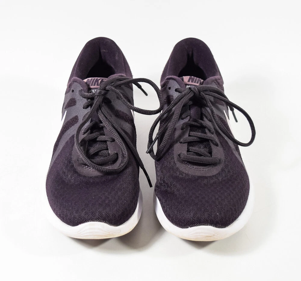 Nike 908999 606 Revolution 4 Burgundy Ash White Running Shoes Sneakers Sz 7.5