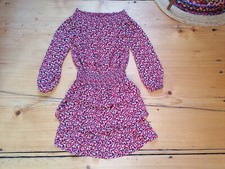 Kleid, Michael Kors, Größe 34, XS, rot, Blumenmuster, Volants, sehr gepflegt