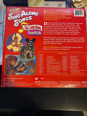 Disney Sing Along Songs The Lion King Circle Of Life Laserdisc | eBay