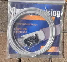 JagWire 4mm Shift Housing 4mm White 25’ Roll Free Shipping