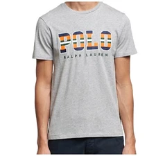 Polo Ralph Lauren Men’s T-Shirt M L XL or 2XL Grey Hthr Classic Fit Logo SS Tee