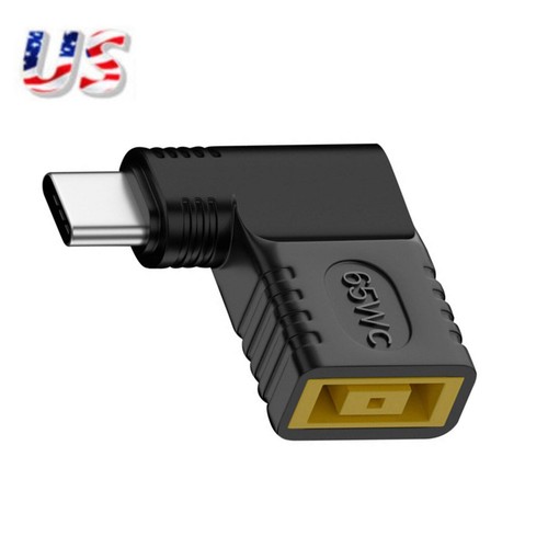 For Lenovo Thinkpad USB-C Male To Square USB Female Power Charger Converter