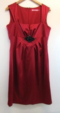 Eliza J Red Empire Line Dress UK Size: 16