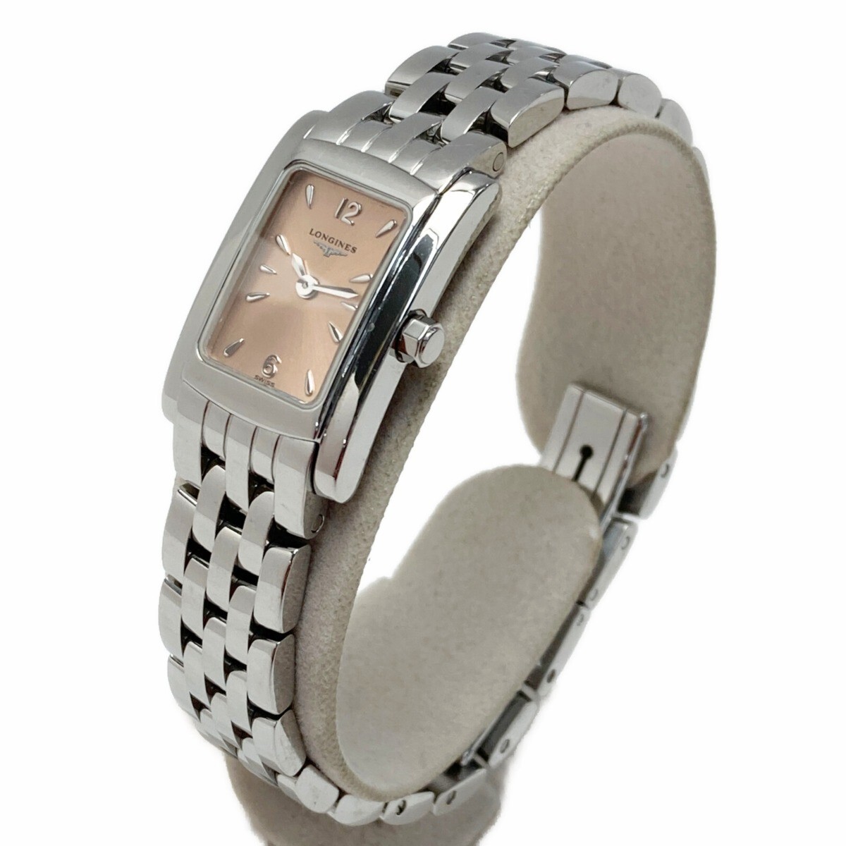 Longines Dolcevita Watch Quartz 16mm Women Pink Dial Swiss Made 