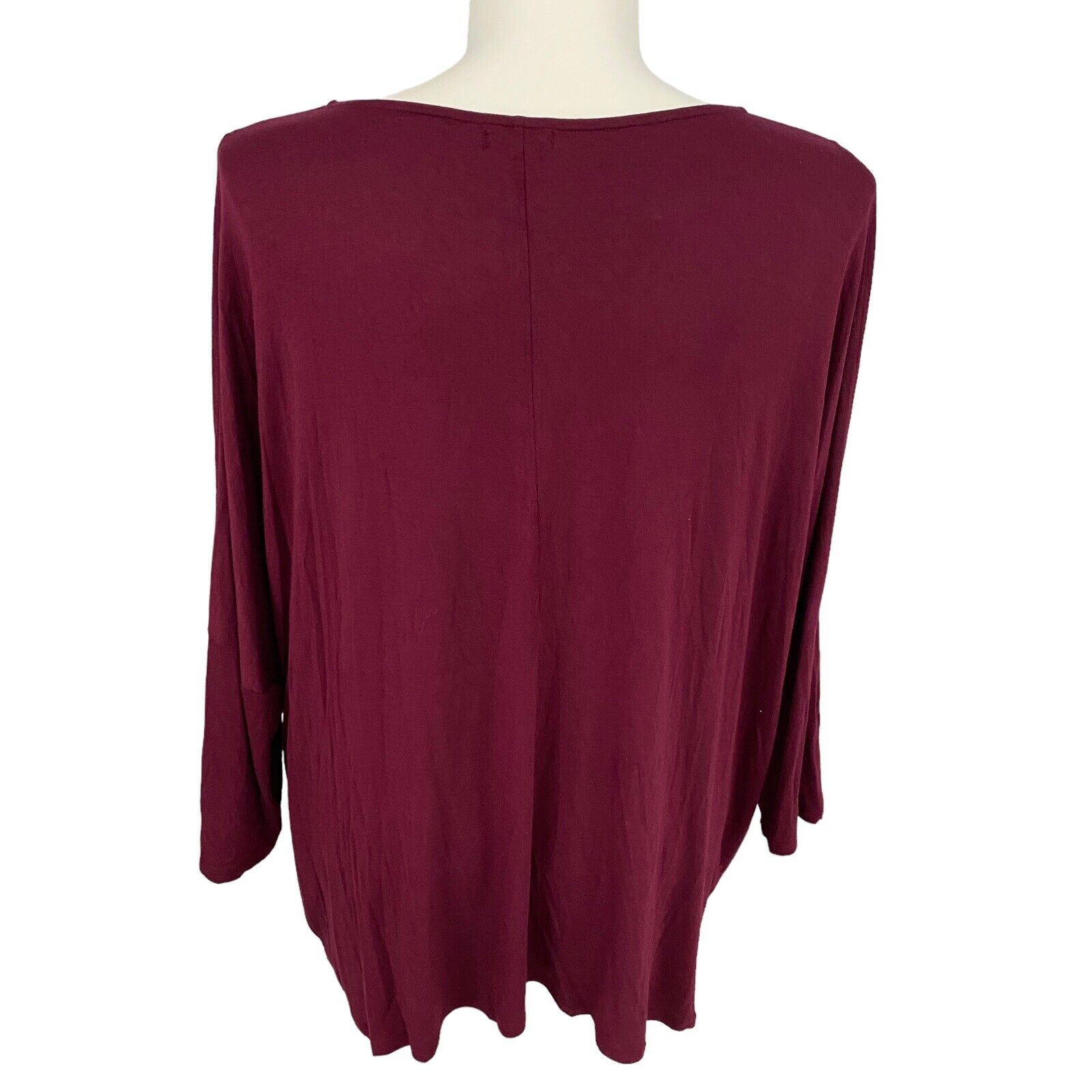 Eyeshadow Top Womens 3X Shirt Cold Shoulder Red F… - image 3