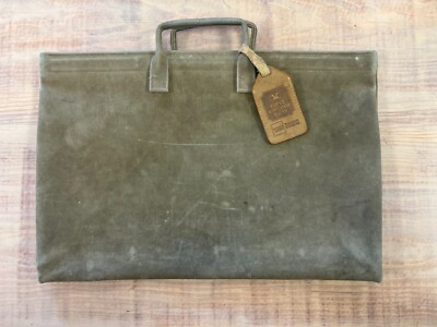 First Virginia Bank Vintage Leather Bank Deposit Bag by Hozel USA