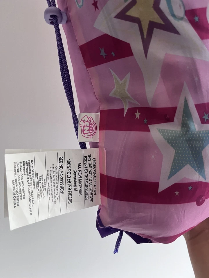 My Little Pony Rainbow Dash Twilight Sparkle Sleeping Bag Pinkie Pie Drawstring - Image 4 of 4