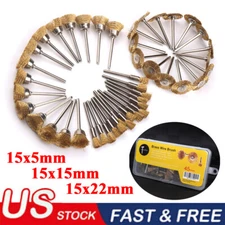 45-450x Brass Wire Drill Wheel Polishing Mix Brush for Rotary Tool Rust Removal