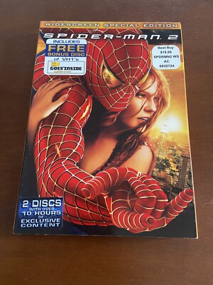 Spider-Man 2 DVD, 2004, 2-Disc, Widescreen Special Edition - Factory Sealed, New