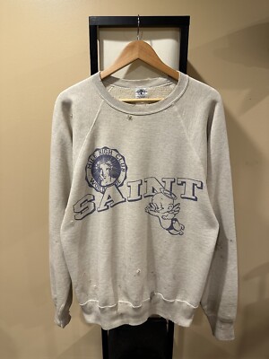 EU× SAINT M×××××× MICHAEL CREWNECK SWEAT Saint Michael Mxxx Raglan Mile High Club Sweatshirt Crewneck