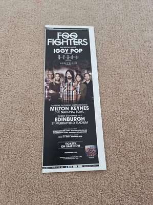 TNEWL13 WERBUNG 11X4 FOO FIGHTERS & GUESTS: KONZERTTERMINE SEPT 2015