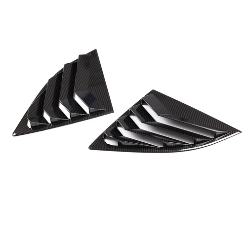 For Toyota Supra A90 A91 2019-25 ABS Black/Carbon Rear Window Louver Cover Trims - Foto 9 di 17