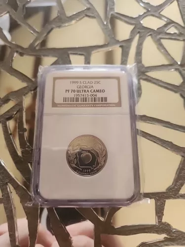 1999 S Clad Proof Georgia State Quarter NGC PF70UC ***TOP POP***