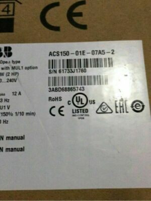 Urgent Delivery ABB inverter ACS150-01E-07A5-2 new