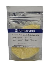 Potassium Ferrocyanide Trihydrate, ACS, 98.5+%, 100g