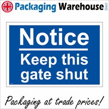 MA463 NOTICE KEEP THIS GATE SHUT SIGN CLOSED FARM LAND BUILDING SITE WORKFORCE