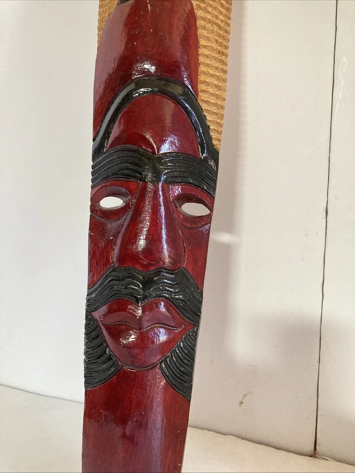 Ямайская настенная маска тики ручной работы - Изображение 2 из 4