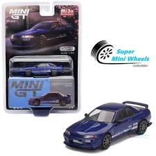 Mini GT 1:64 Nissan Skyline GT-R Top Secret VR32 Metallic Blue #589
