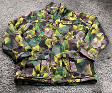 Dsqaured 2 Womens Jacket Sz 10 Geometric Full Zip Long Sleeve Cargo Pockets Euc