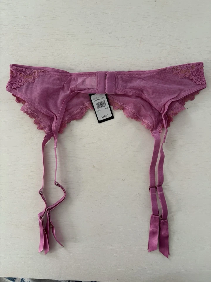 Cinturón Liguero Fredericks Of Hollywood Rosa Encaje Talla Pequeña/Mediana Jessica Nuevo con Etiquetas Foto 2 de 4