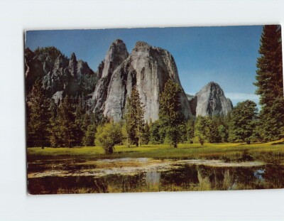 Postcard Cathedral Rocks Yosemite National Park California USA | eBay UK