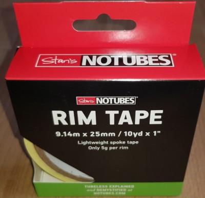 Felgenband Notubes Stan´s rim tape Tubeless 12 21 25 x 9.14 m 10yd 0.826 1'' 30m.