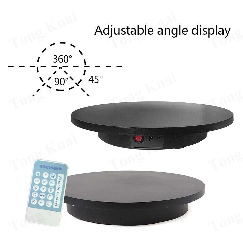 Soporte de exhibición giratorio motorizado remoto de 360 grados para fotografía joyería reloj Foto 2 de 4