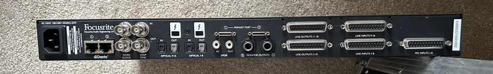 Focusrite Red 8Pre. Thunderbolt, Dante, PT HD Audio Interface. Great Condition. - Image 2 of 4