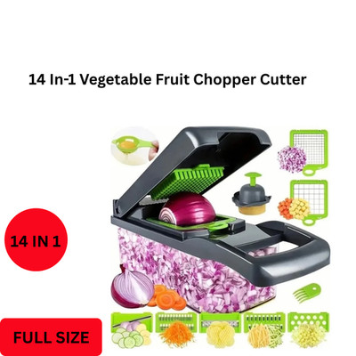 16-In-1 Vegetable Fruit Chopper Cutter Food Onion Veggie Dicer Slicer Kitchen