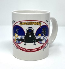Taza coleccionable vintage 1984 del transbordador Challenger de la misión espacial de la NASA