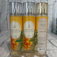 3 Bath  Body Works Marigold  Cane Sugar Fine Fragrance Mist 8 fl oz NEW