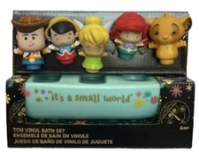 Disney It's a Small World Boat Bath Toy Pinocchio Ariel Tinker Bell Simba Woody