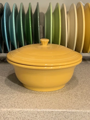 Fiesta Covered Casserole Marigold HTF