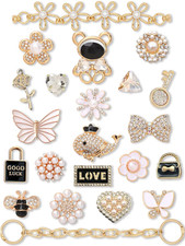 Bling Metal Shoe Charms   Cute Chain Decorations Accessories for Girls  Women G