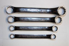 Snap-on Tools 4 Pc 12-point Sae Short 10 Offset Box Wrench Set Usa