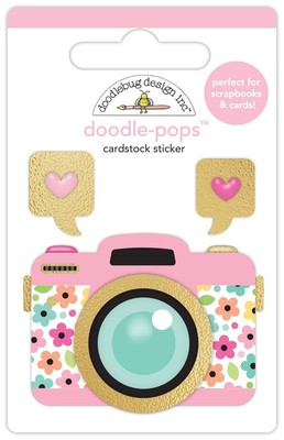 Doodlebug Doodle - Pops 3D Aufkleber - hübsches Bild, Hello Again - DB8165