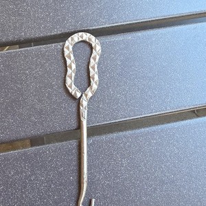 Antique Silver Polished Metal Shoe/Button  Hooks -  Set of 9