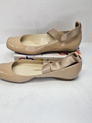 Jessica Simpson Shoes Women 7.5 M Beige Faux Leather Ballet Flats Travel Casual - Picture 2 of 7