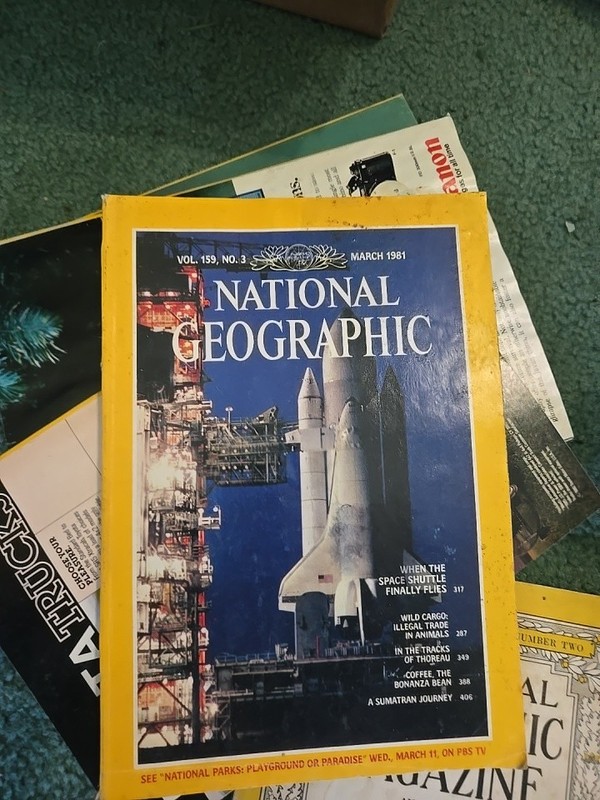National Geographic March 1981 Vol 159 No 3 Illustrated Science Space Shuttle