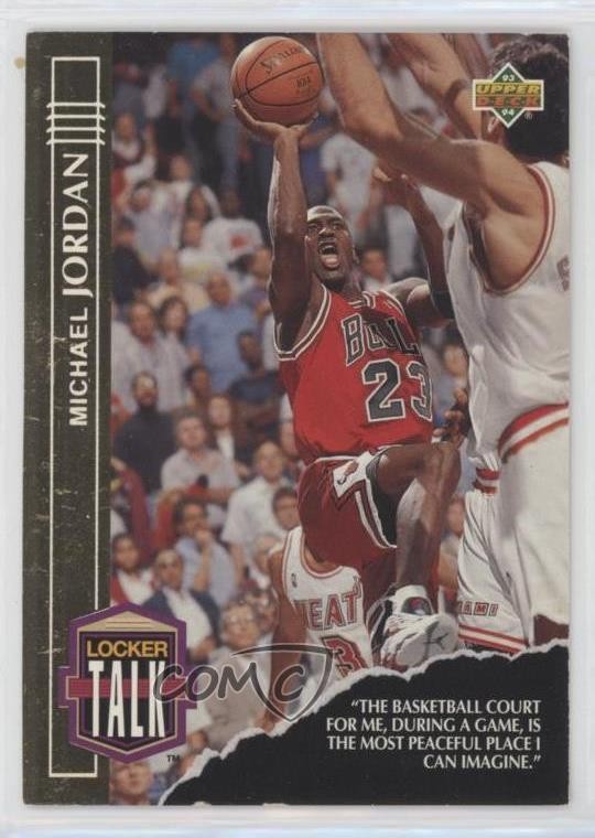 1993-94 Upper Deck Locker Talk Michael Jordan #LT1 HOF 0d8t