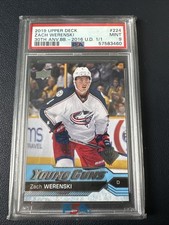 2019 Upper Deck Zach Werenski 2016-17 Young Guns 1/1 30th Anniversary PSA 9