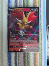 Delphox V Pokemon TCG 27/196 Holo Foil Full Art Card Lost Origin