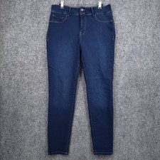 Curve Appeal Curve Creator High Rise Skinny Jeans Womens 10/30 Blue Dark Wash