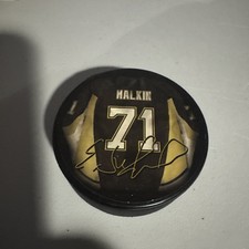 Malkin Jersey Signature Series Puck New