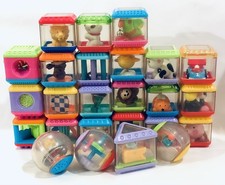 25 Fisher Price PEEK A BOO Blocks, Balls, Triangle, Sensory Toys 25 Fisher Price PEEK A BOO Blocks, Balls, Triangle, Sensory Toys - Image 1
