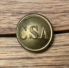 CIVIL WAR ORIGINAL CONFEDERATE ARMY GENERAL SERVICE CSA BUTTON ALBERT COAT