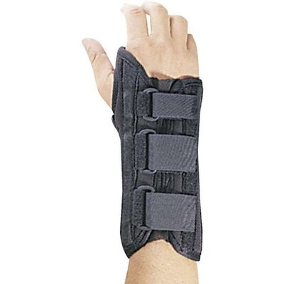 FLA Pro-Lite 8'' Wrist Splint Black Right Hand Large Support Guard for Repetitive