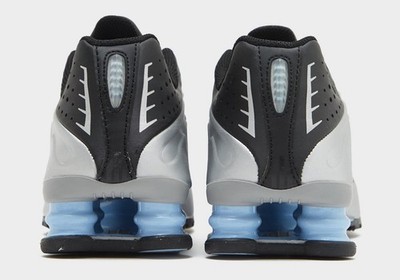 Nike Shox R4 Metallic Silver Psychic Blue Black HQ1988-004 Men's